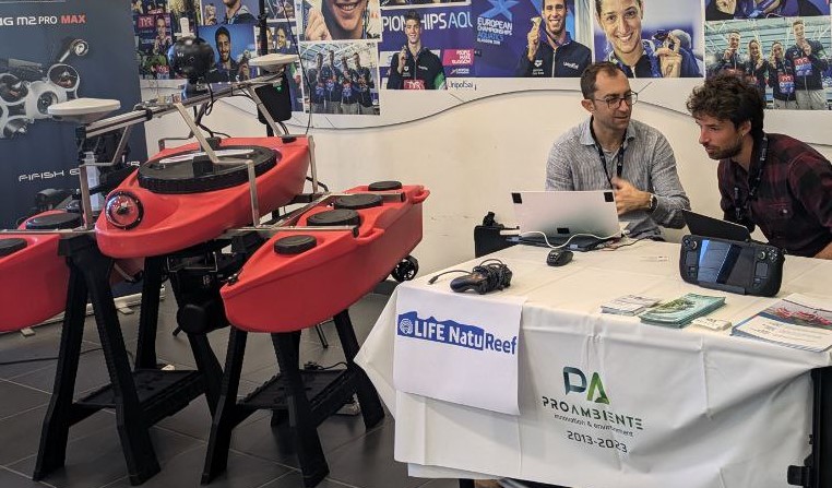NatuReef and OpenSWAP presented at the Sea Drone Tech Summit 2024 in Ostia